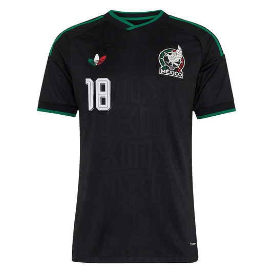 Obed Vargas Mexico National Team adidas 2026 Third On-Field Authentic Jersey - Black