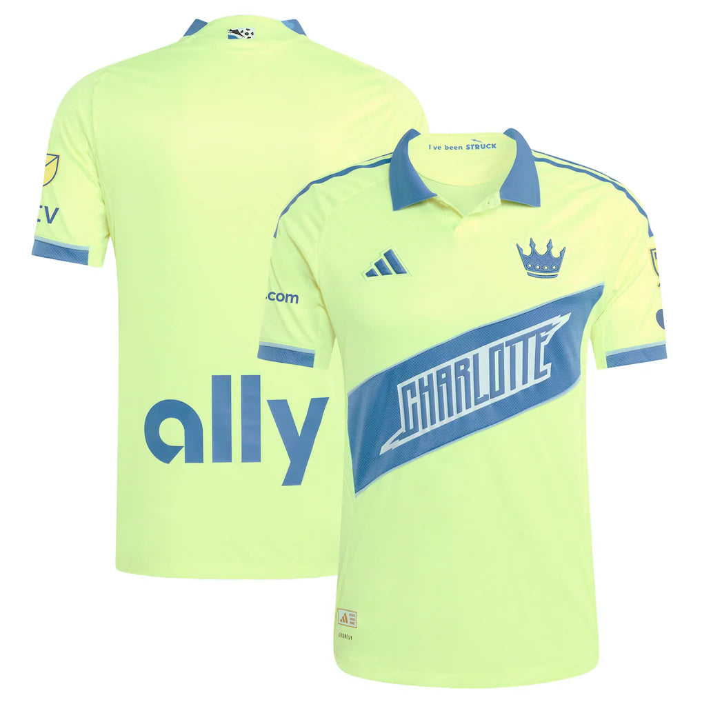 Charlotte FC adidas 2025 Third Authentic Jersey - Yellow