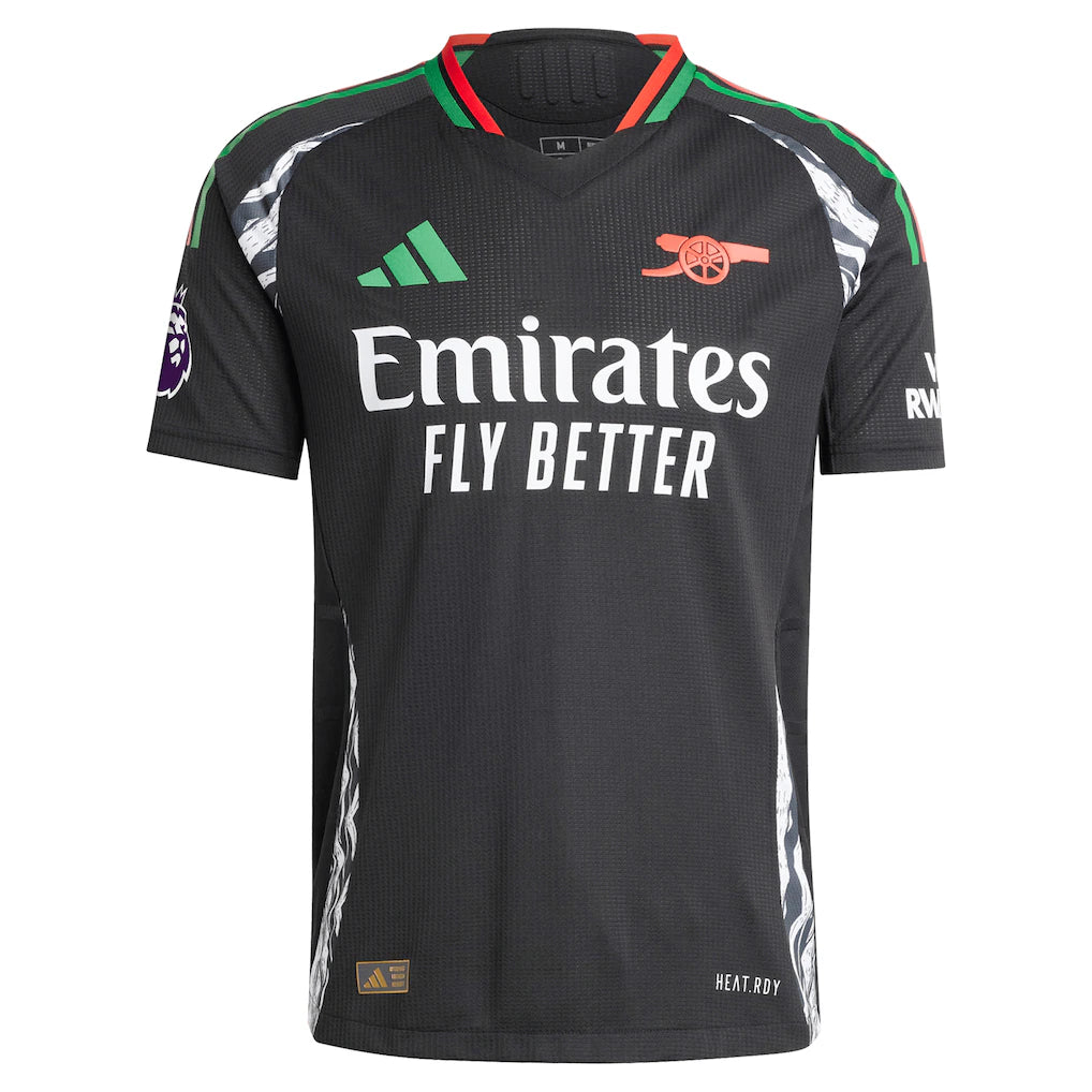 Arsenal adidas 2024/25 Away Authentic Custom Jersey - Black