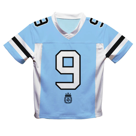 Julián Álvarez Argentina National Team Vive La Fete  Football Jersey - Light Blue