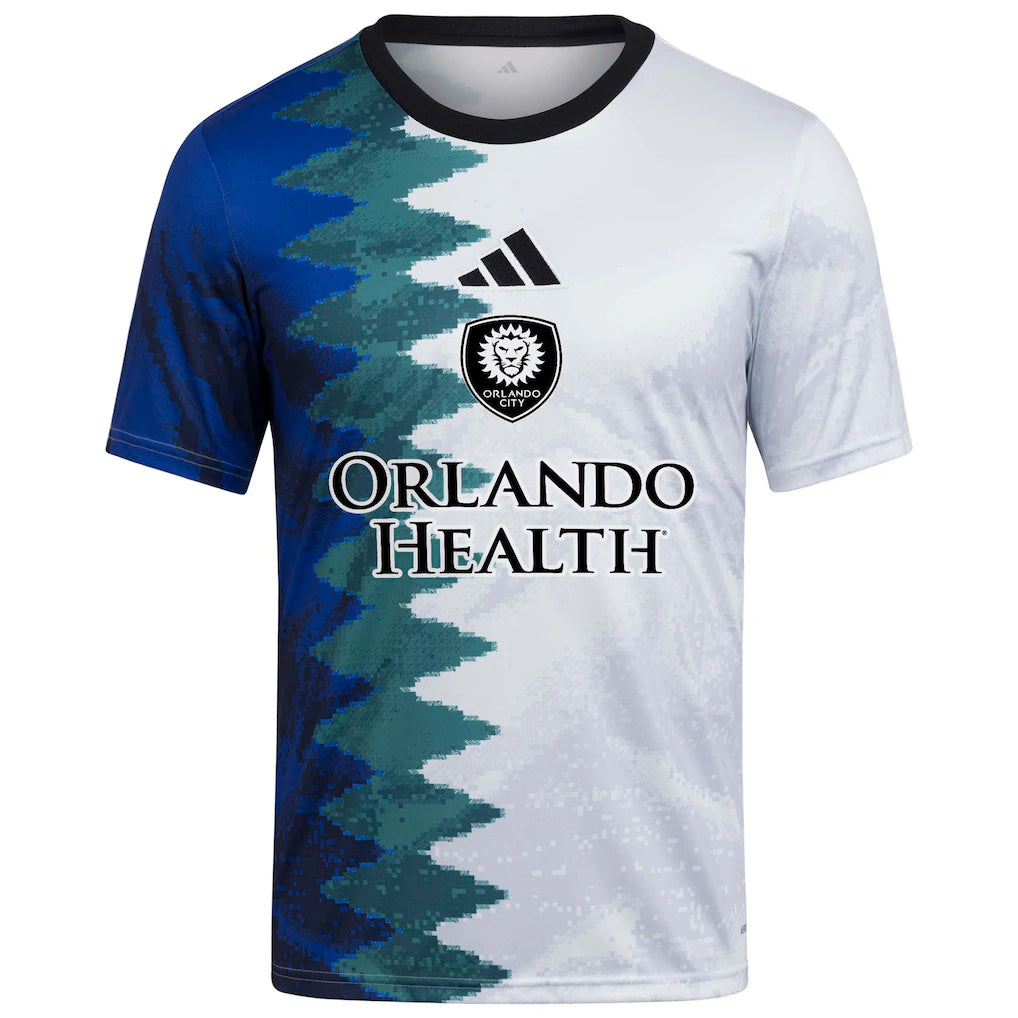 Orlando City SC adidas Youth 2025 Gaming AEROREADY Pre-Match Top - White