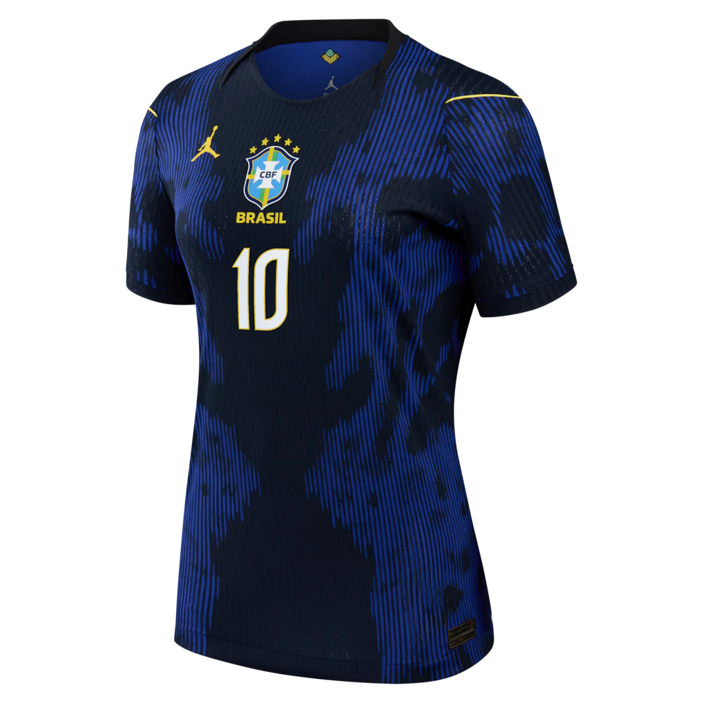 Neymar Jr. Brazil National Team Jordan Brand Women's 2026 Away Match Authentic Jersey  - Blue