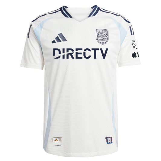 Hirving Lozano San Diego FC adidas 2025 Woven Into One Authentic Player Jersey - White