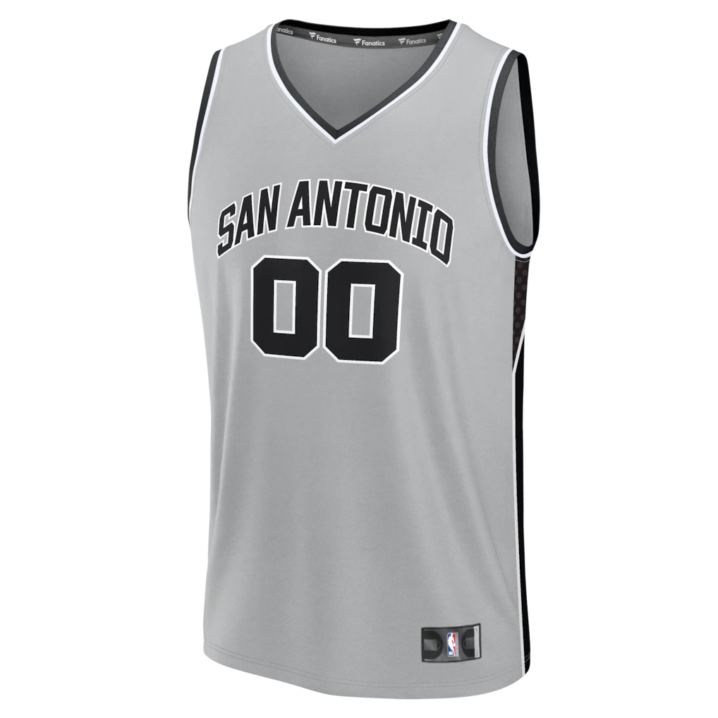 San Antonio Spurs Fanatics Fastbreak Custom Jersey - Statement Edition - Silver