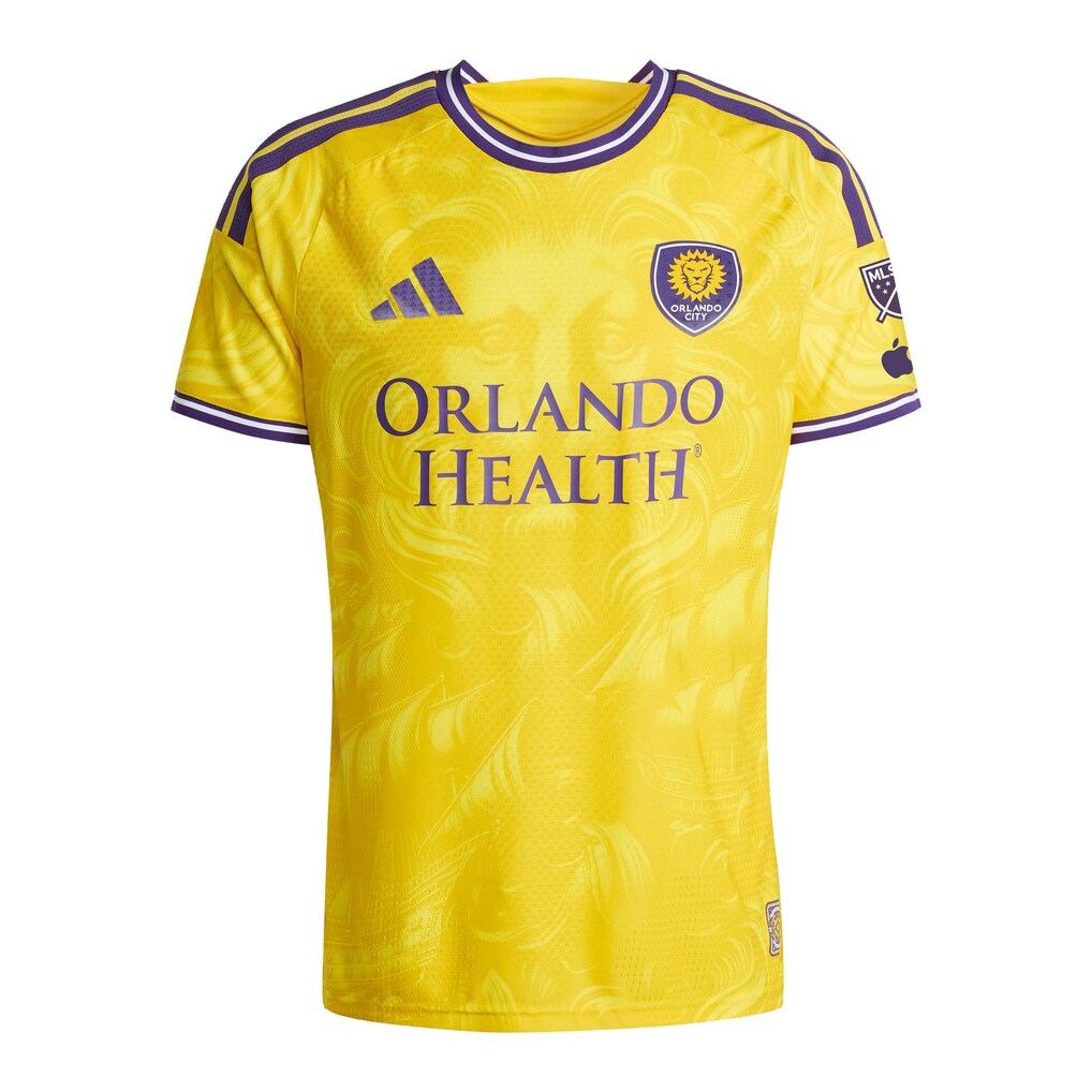 Robin Jansson Orlando City SC adidas 2026 Sunken Treasure Kit On-Field Authentic Patch Jersey - Yellow