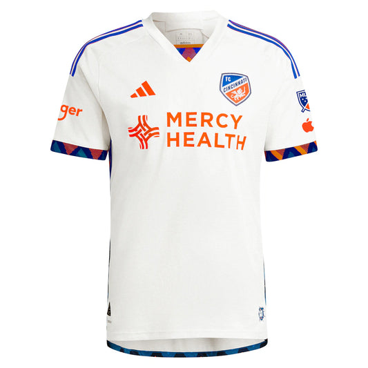 Luca Orellano FC Cincinnati adidas 2024 The Canvas Kit Authentic Player Jersey - White