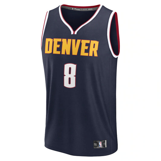 Peyton Watson Denver Nuggets Fanatics Fast Break Replica Player Jersey - Icon Edition - Navy