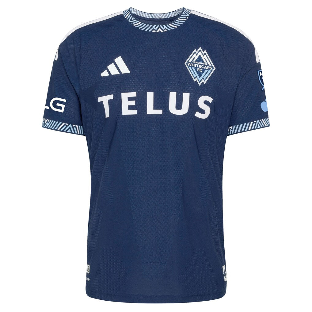 Ryan Gauld Vancouver Whitecaps FC adidas 2026 The Coastal Jersey On-Field Authentic Patch Jersey - Deep Sea Blue