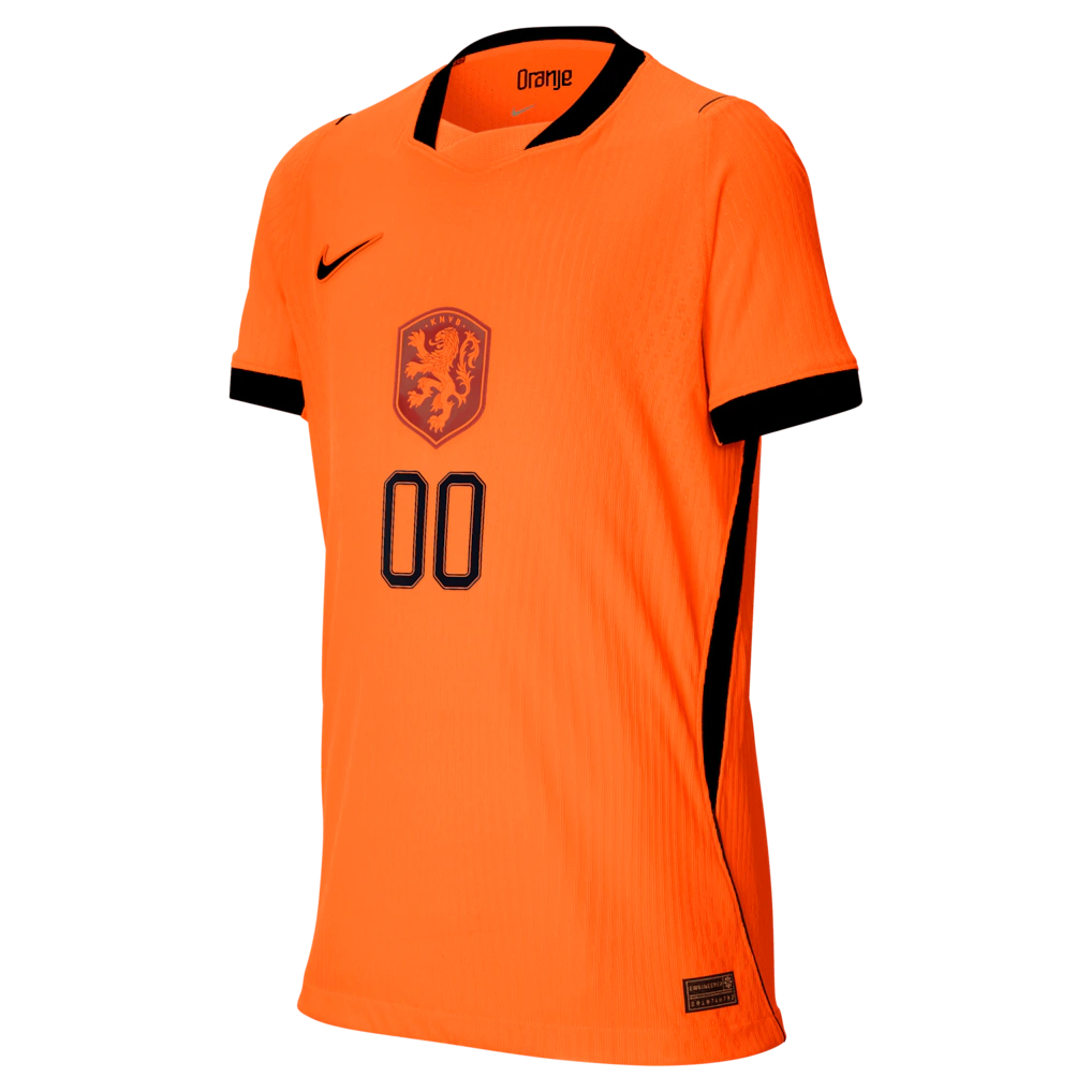Netherlands National Team Nike Youth 2026 Home Match Authentic Custom Jersey - Orange