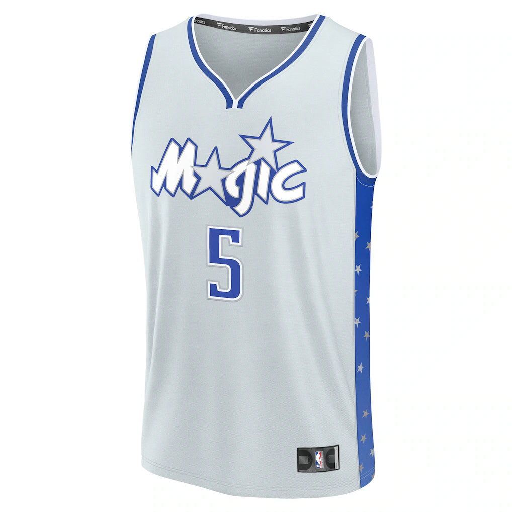 Paolo Banchero Orlando Magic Fanatics 2025/26 City Edition Fast Break Jersey - Silver