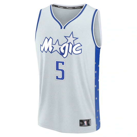 Paolo Banchero Orlando Magic Fanatics 2025/26 City Edition Fast Break Jersey - Silver