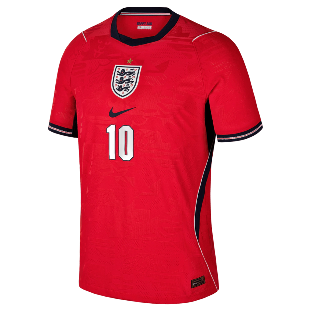 Jude Bellingham England National Team Nike 2026 Away Match Authentic Jersey - Red