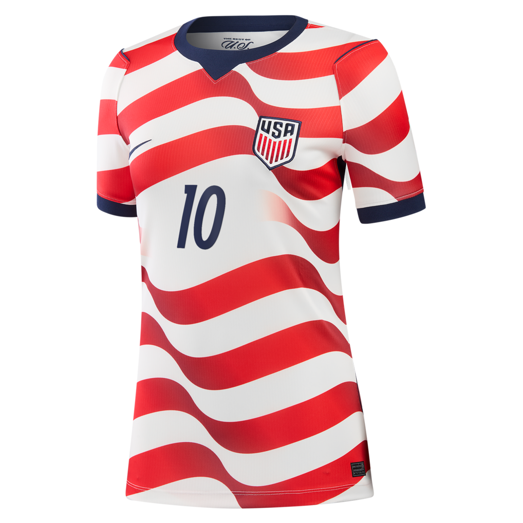 Christian Pulisic USMNT Nike Women's 2026 Home Stadium Replica Jersey - White