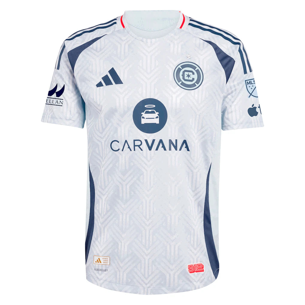 Hugo Cuypers Chicago Fire adidas 2025 The Municipal Kit Authentic Player Jersey - Light Blue