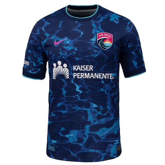 San Diego Wave FC Nike 2025 The Altamar Kit Stadium Replica Jersey - Navy