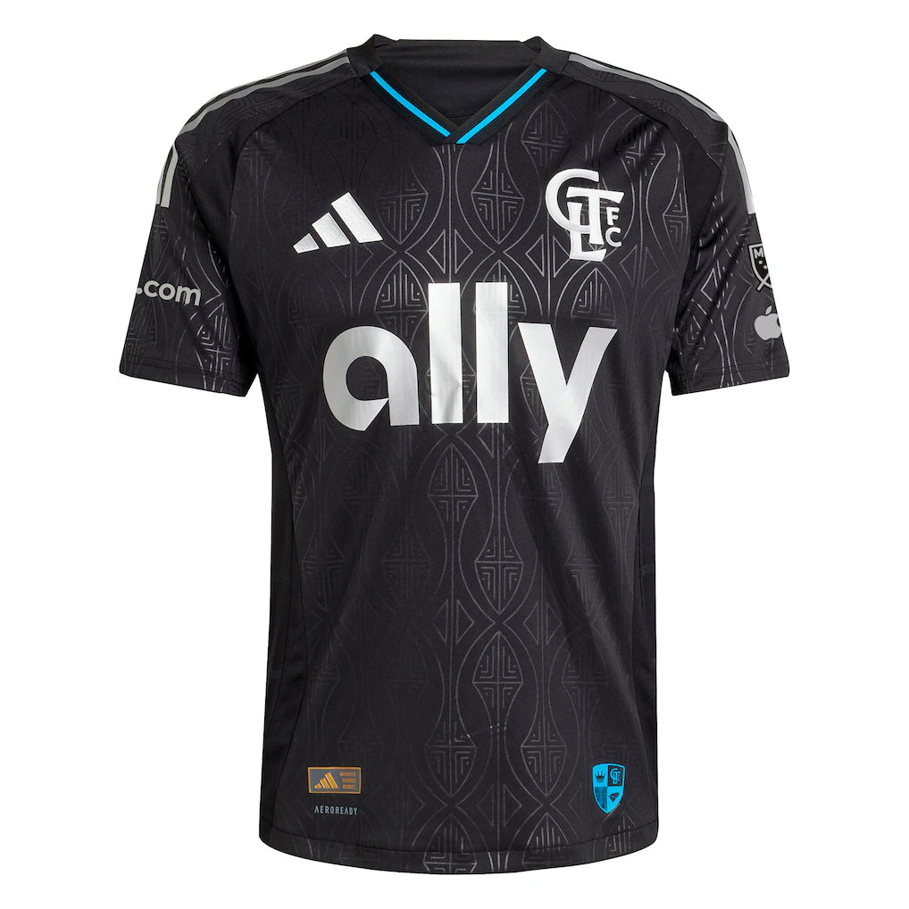 Tim Ream Charlotte FC adidas 2025 Fortress Kit Authentic Player Jersey - Black