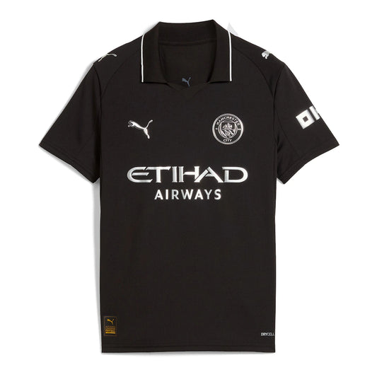 Manchester City Puma Youth 2025/26 Away Replica Jersey - Black