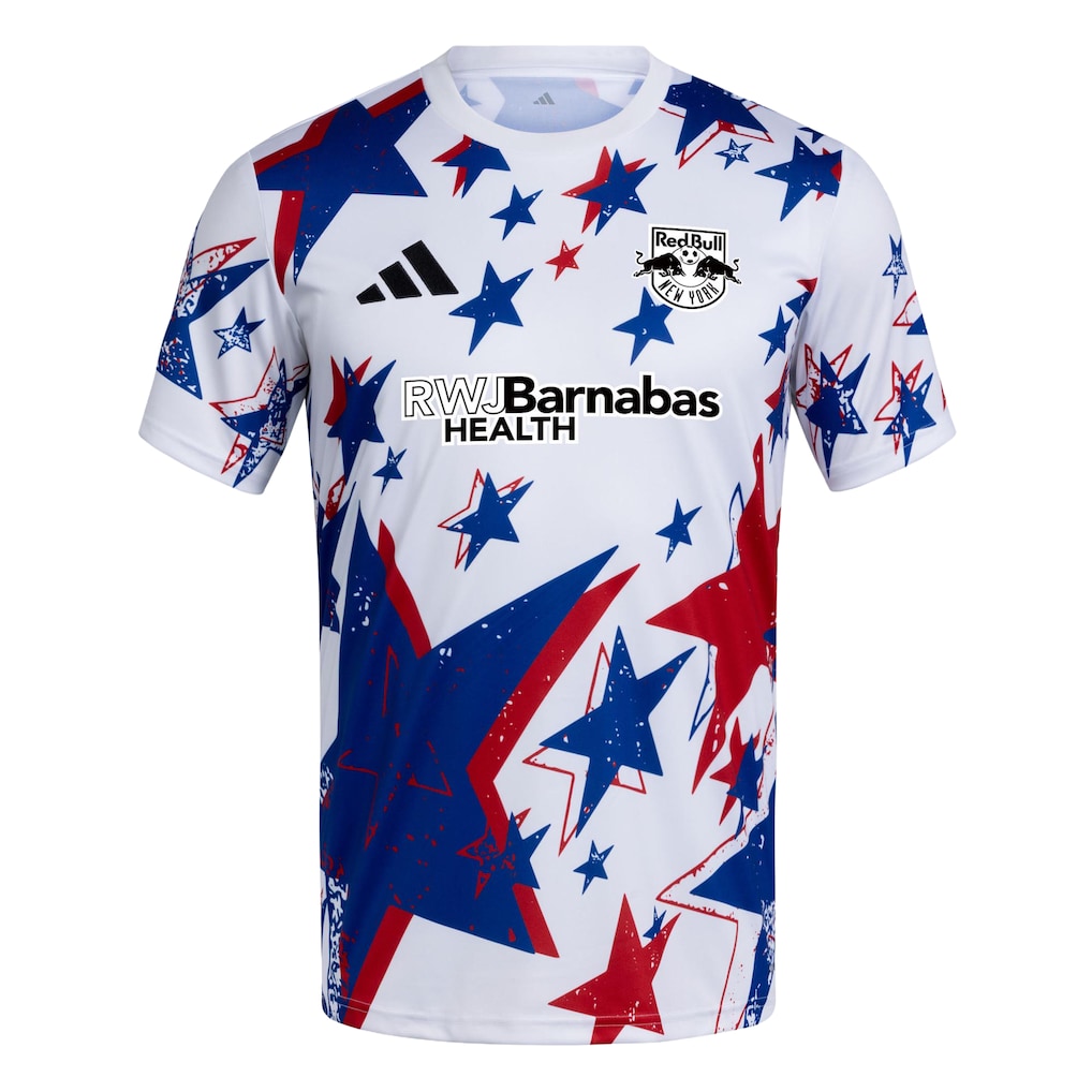 New York Red Bulls adidas 2026 Americana Pre-Match Jersey - White
