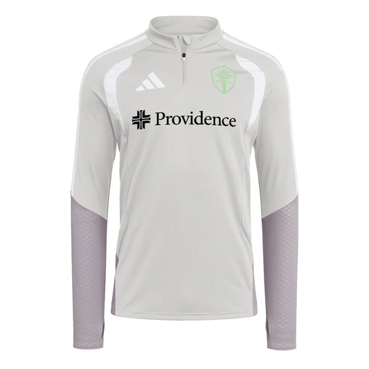 Seattle Sounders FC adidas 2026 Tiro Competition Quarter-Zip Training Top - Silver