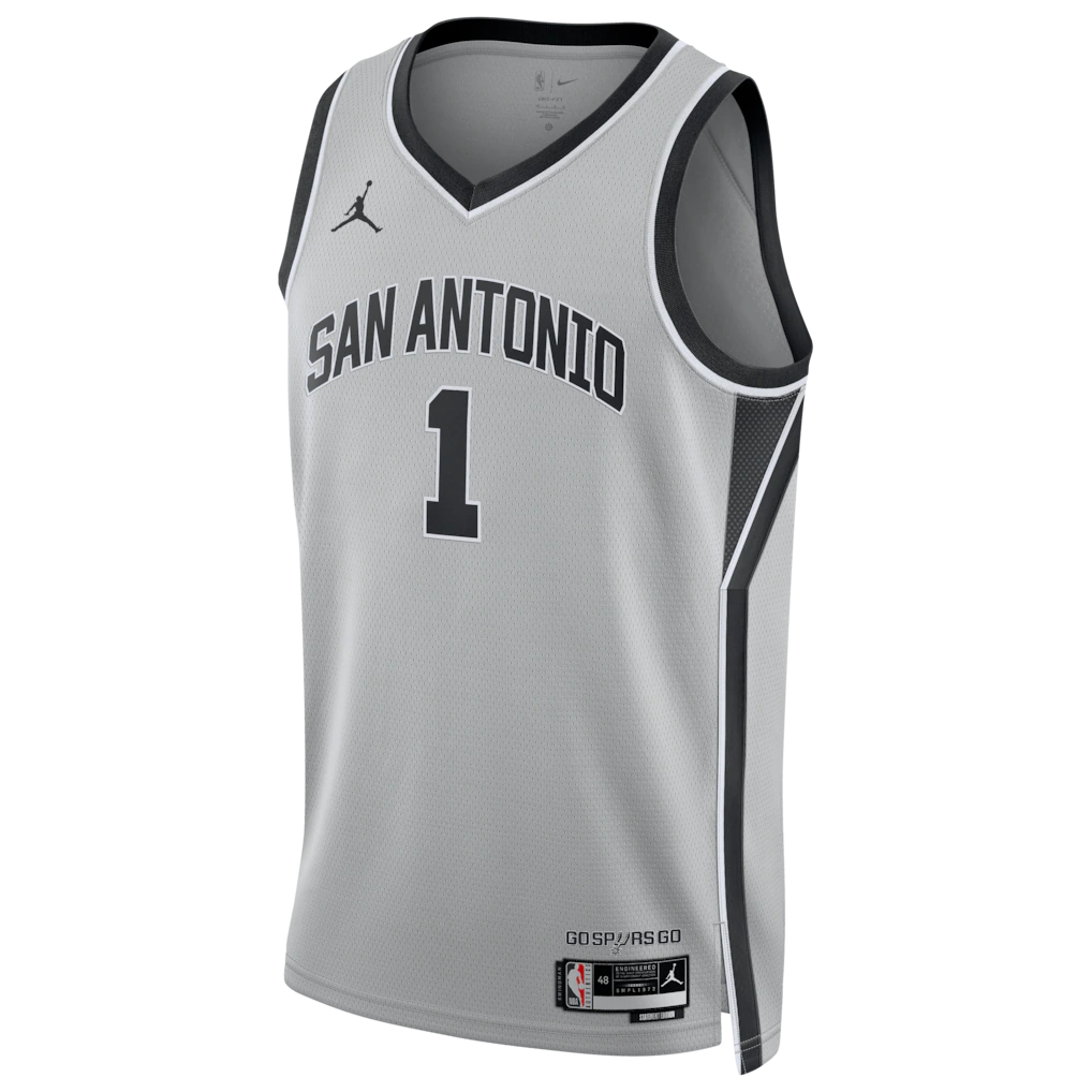 Victor Wembanyama San Antonio Spurs Jordan Brand Unisex  Swingman Jersey - Statement Edition - Silver