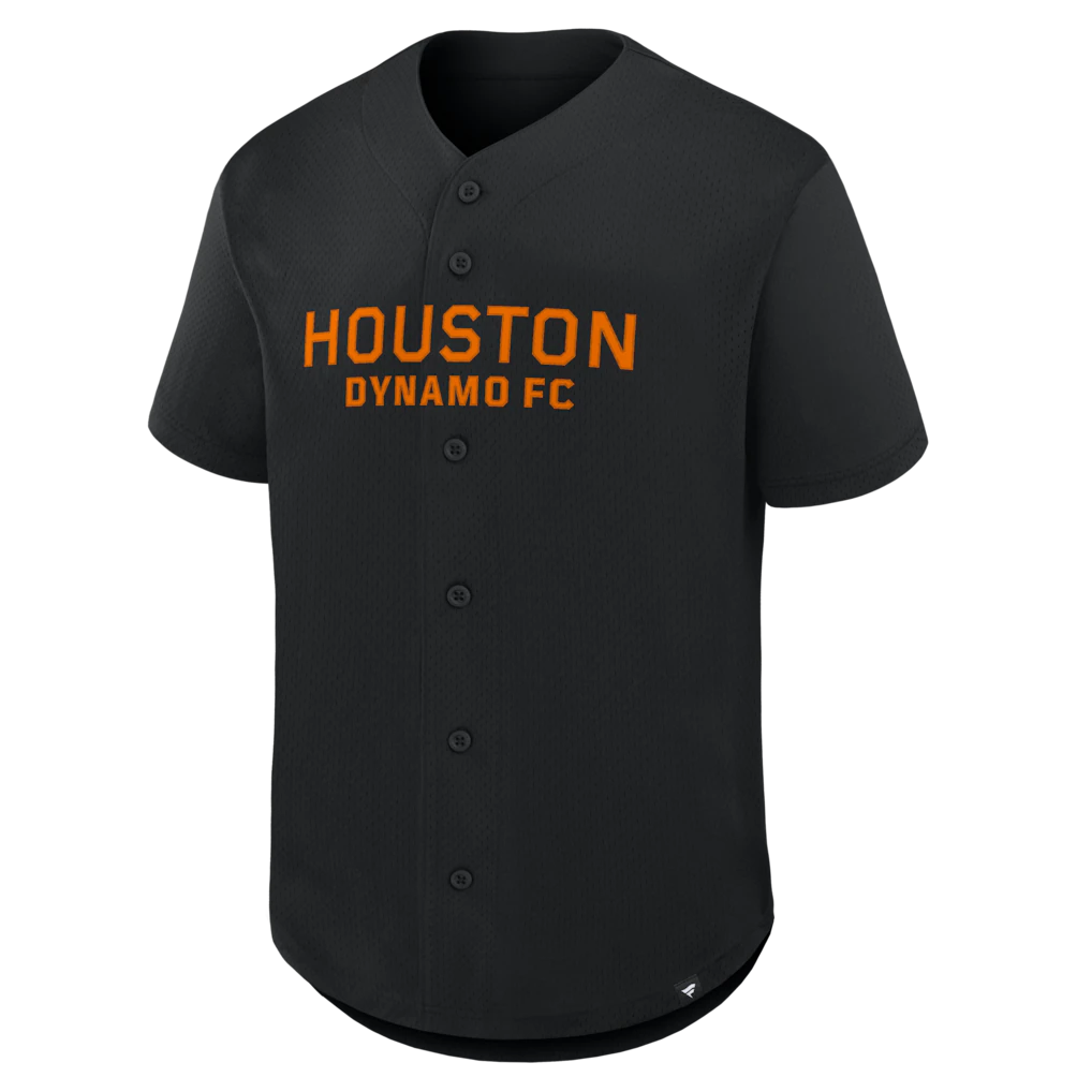 Houston Dynamo FC Fanatics Maximum Intensity Button-Up Jersey  - Black
