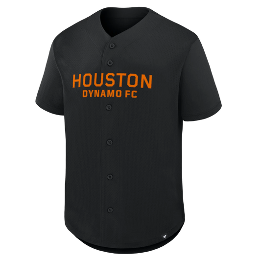 Houston Dynamo FC Fanatics Maximum Intensity Button-Up Jersey  - Black