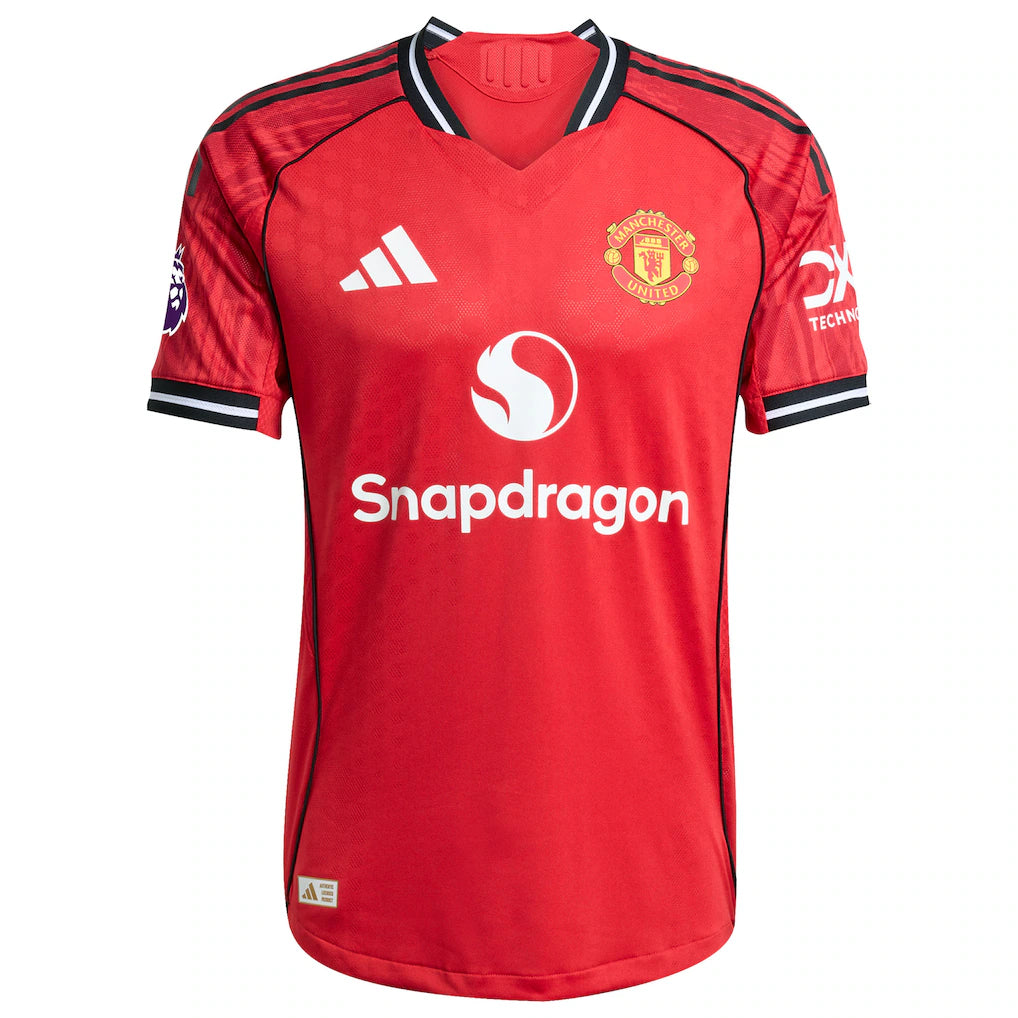 Manchester United adidas Home 2025/26 Authentic Player Jersey - Red