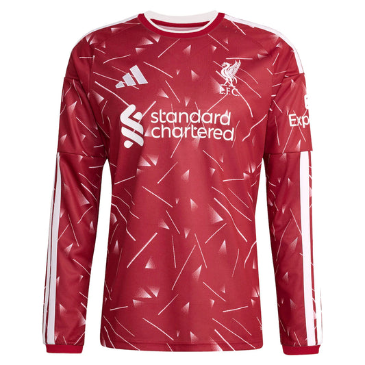 Liverpool adidas 2026/27 Home Replica Long Sleeve Jersey - Red
