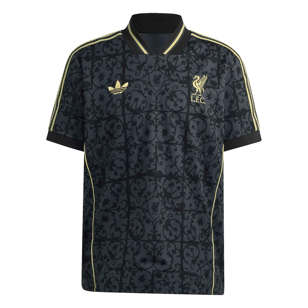 Liverpool adidas Unisex Lifestyler Fashion Jersey - Gray