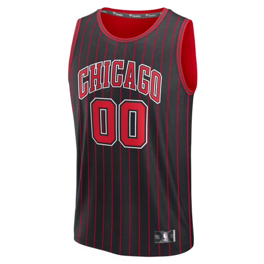 Chicago Bulls Fanatics Fast Break Custom Jersey - Icon Edition - Black