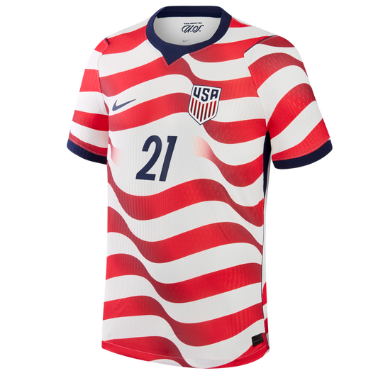 Timothy Weah USMNT Nike 2026 Home Match Authentic Jersey - White