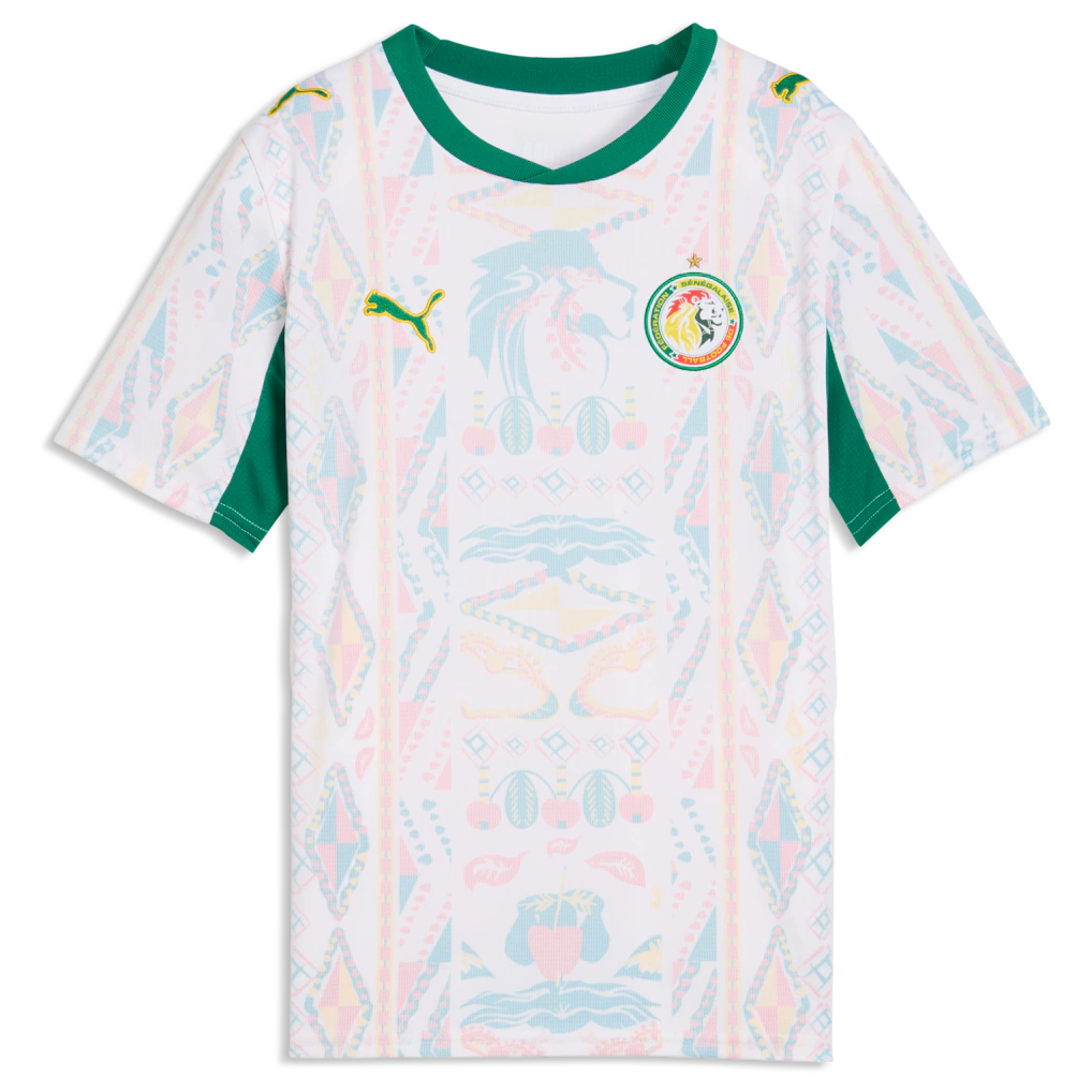Senegal National Team Puma Youth 2026 Home Replica Jersey - White