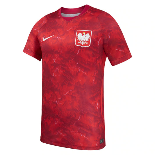 Poland National Team Nike 2026 Away Stadium Replica Jersey - Red