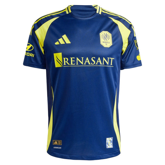Edvard Tagseth Nashville SC adidas 2025 The Heart of Nashville Kit On-Field Authentic Jersey – Navy