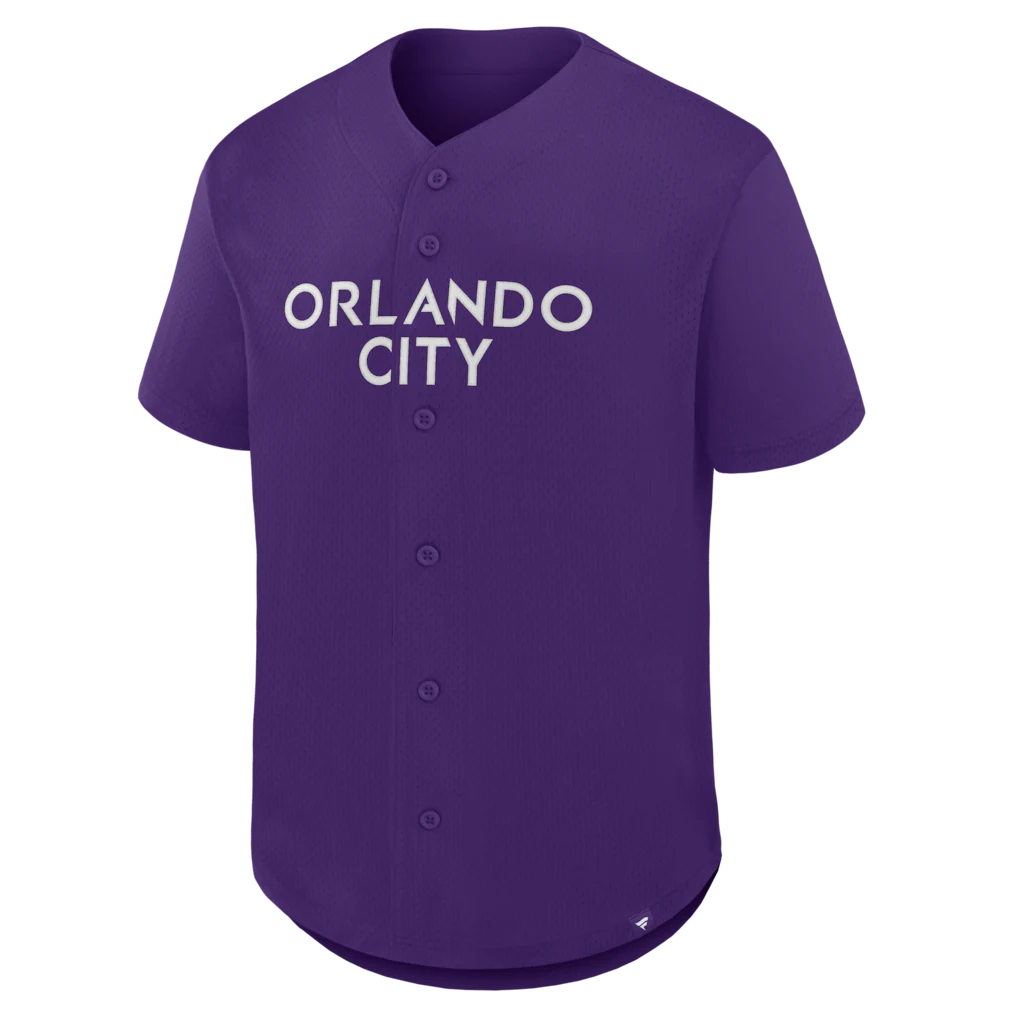 Orlando City SC Fanatics Maximum Intensity Button-Up Jersey  - Purple