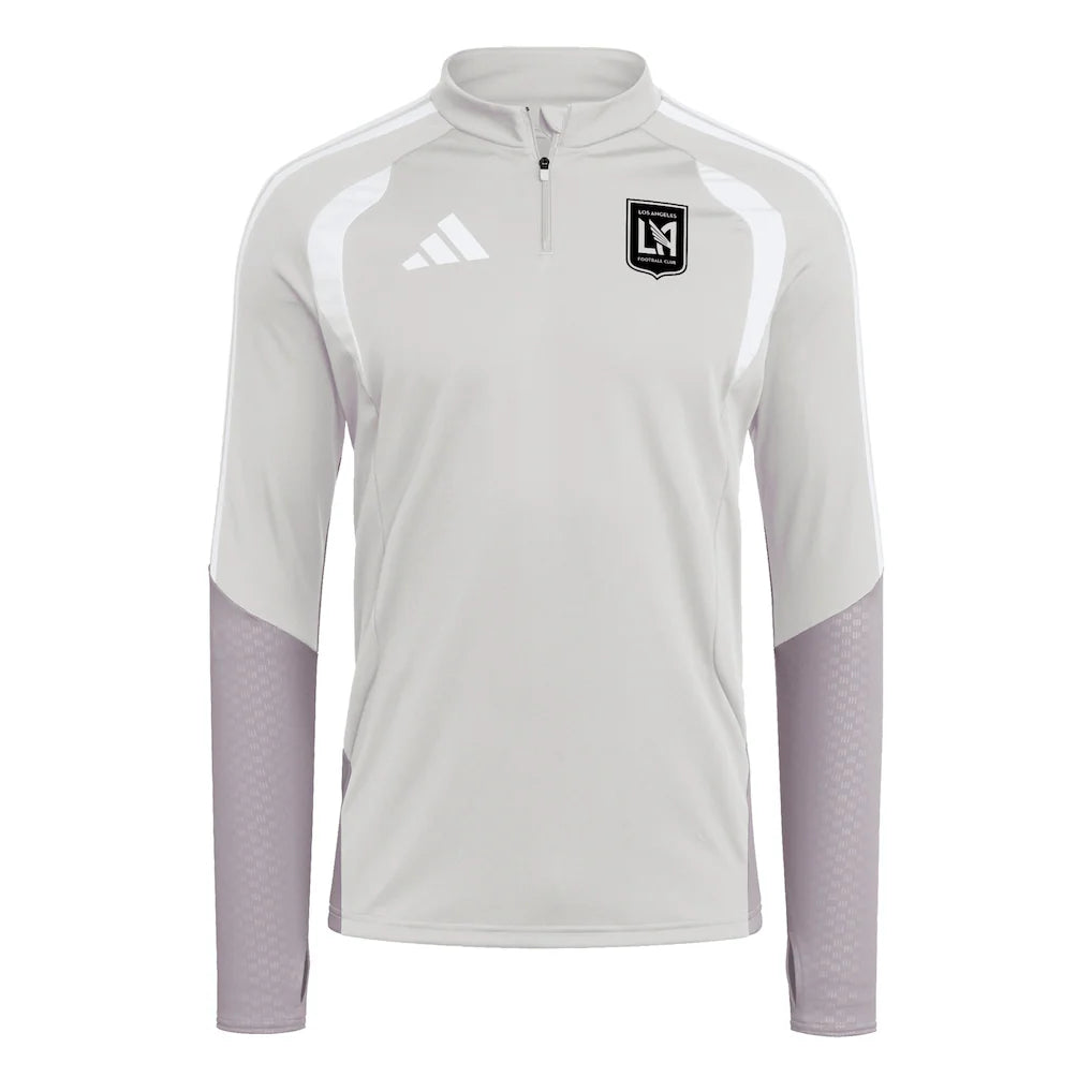 LAFC adidas 2026 Tiro Competition Quarter-Zip Training Top - Silver