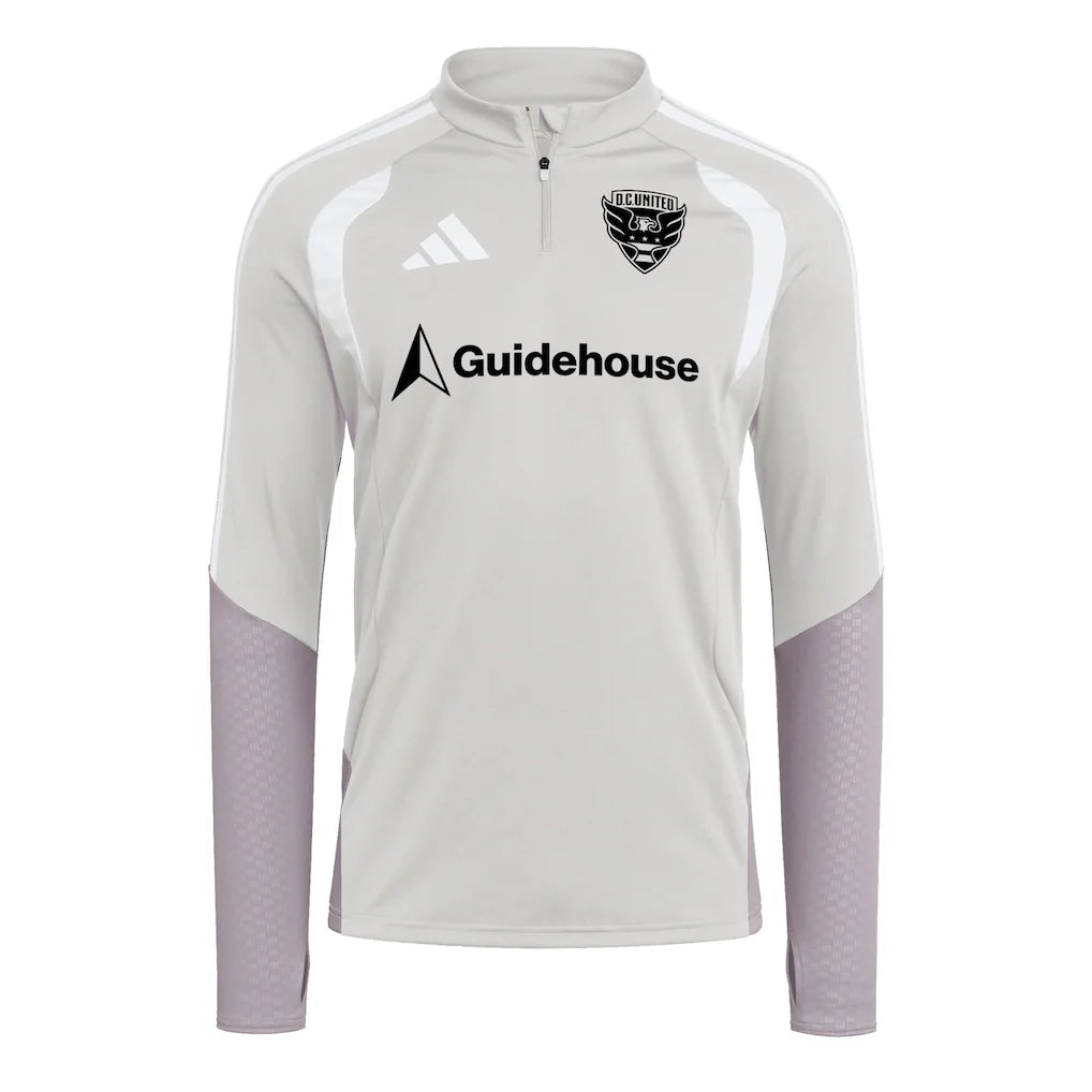 D.C. United adidas 2026 Tiro Competition Quarter-Zip Training Top - Silver