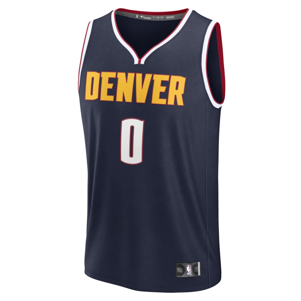 Christian Braun Denver Nuggets Fanatics Fast Break Replica Jersey - Icon Edition - Navy