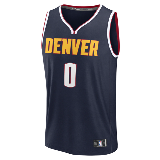 Christian Braun Denver Nuggets Fanatics Fast Break Replica Jersey - Icon Edition - Navy