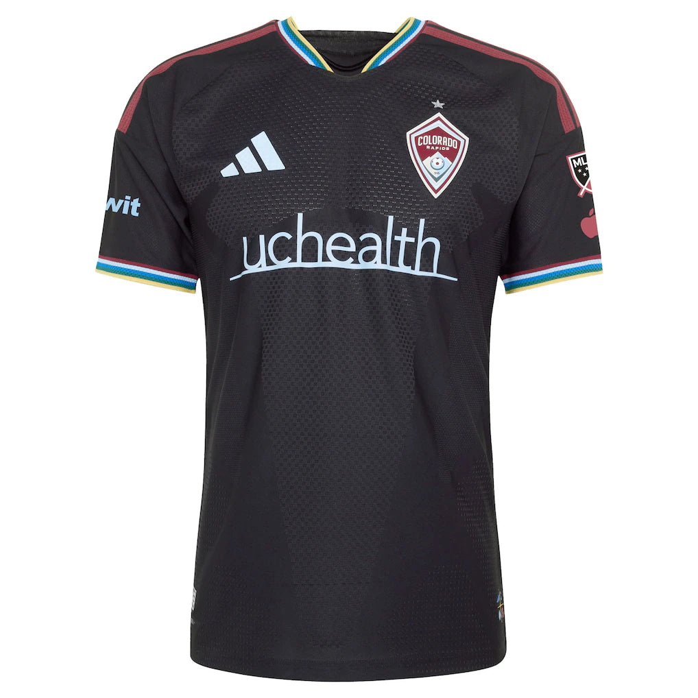Colorado Rapids adidas 2026 Colorful Colorado On-Field Authentic Patch Jersey - Black