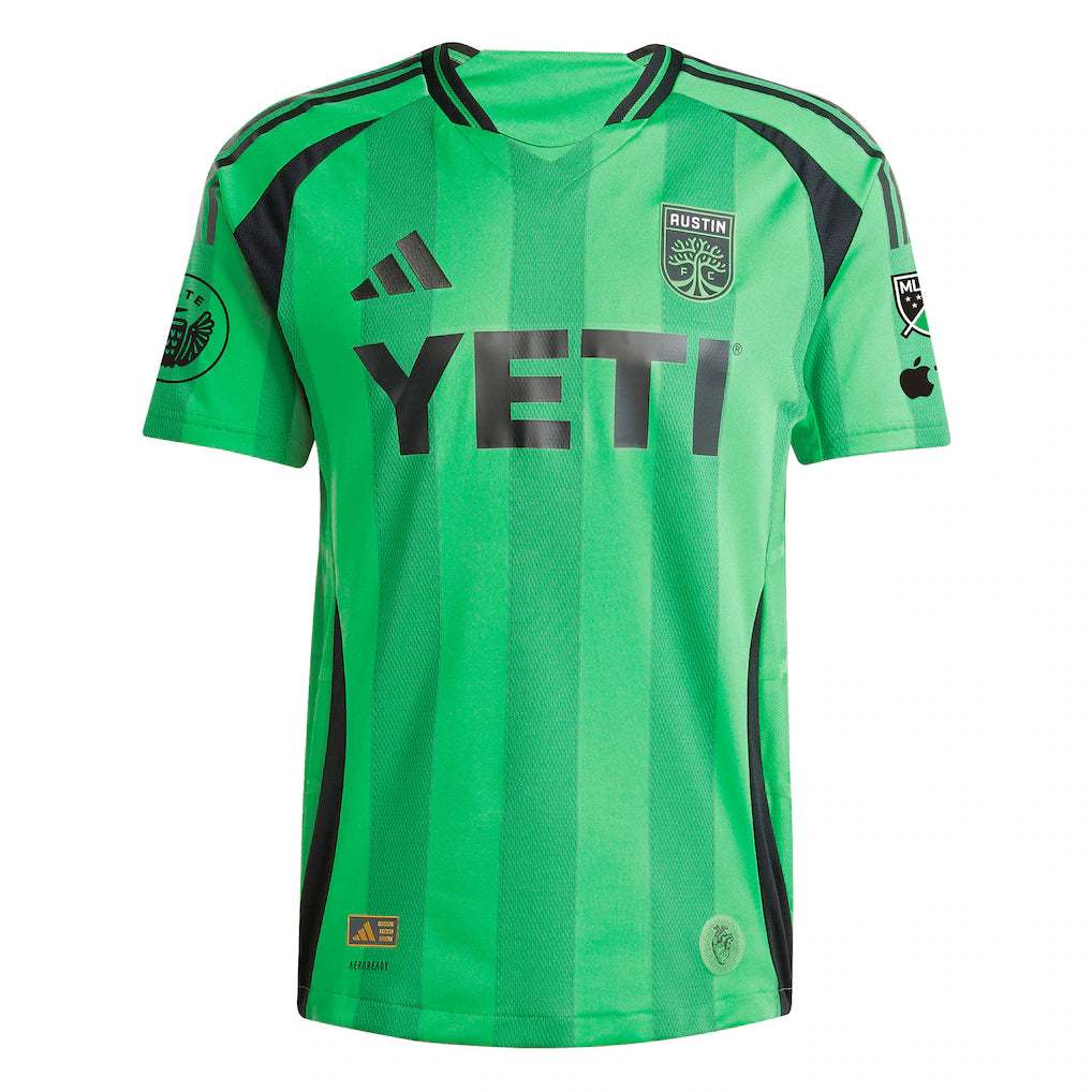 Myrto Uzuni Austin FC adidas 2025 The Heartbeat On-Field Authentic Jersey – Green