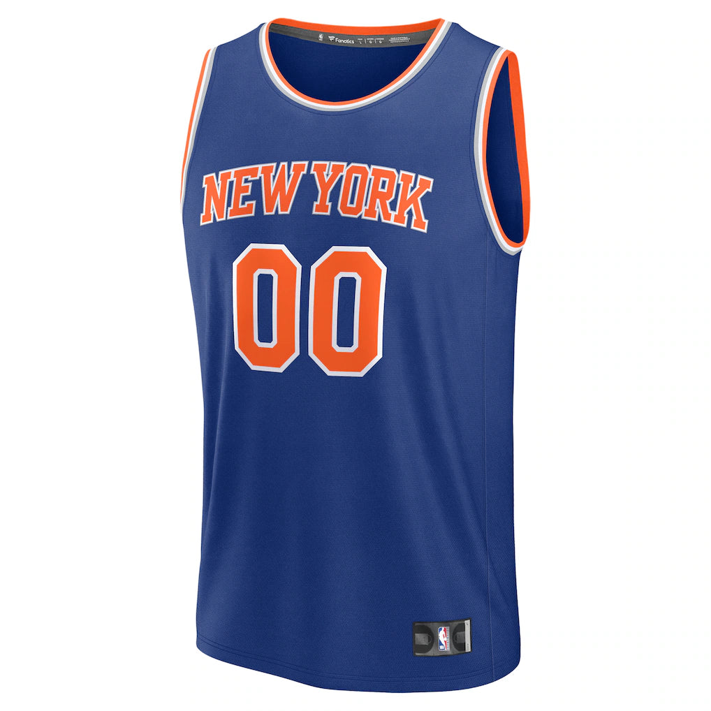 New York Knicks Fanatics Fast Break Custom Jersey - Icon Edition - Blue