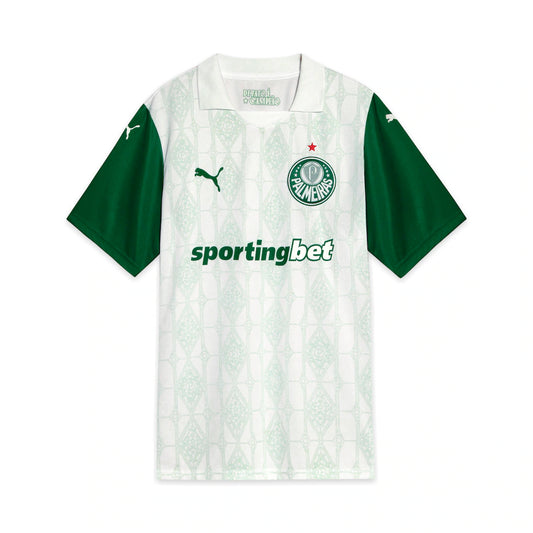 SE Palmeiras Puma 2025/26 Away Replica Jersey - White