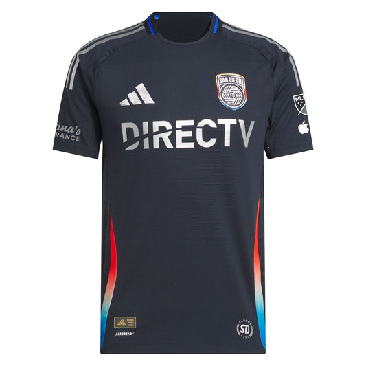 Jeppe Tverskov San Diego FC adidas 2025 State of Flow On-Field Authentic Jersey - Navy