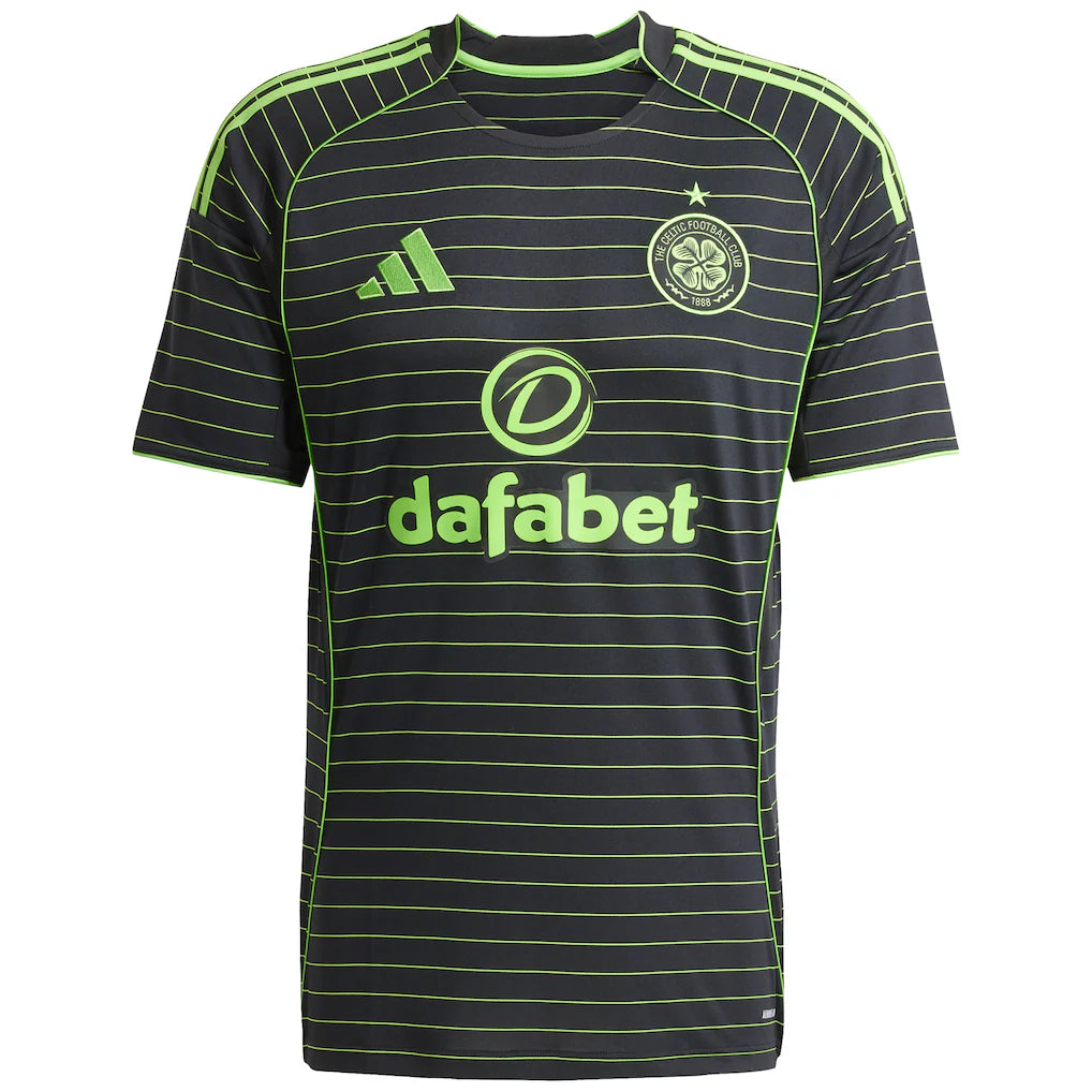 Celtic adidas 2025/26 Away Replica Jersey - Black