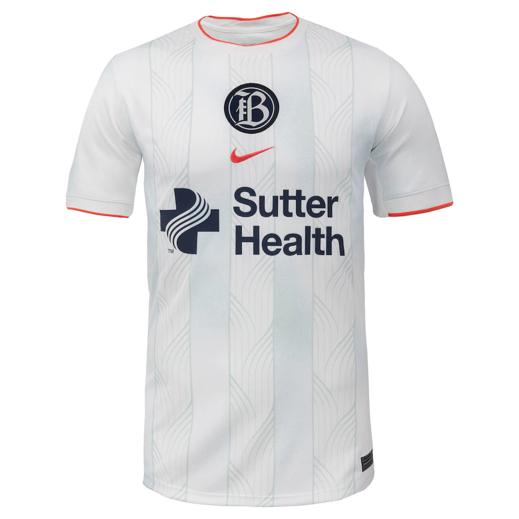 Bay FC Nike Youth 2025 Secondary Stadium Replica Jersey - White