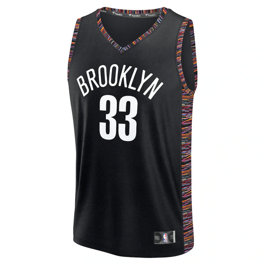 Nic Claxton Brooklyn Nets Fanatics 2025/26 City Edition Fast Break Jersey - Black