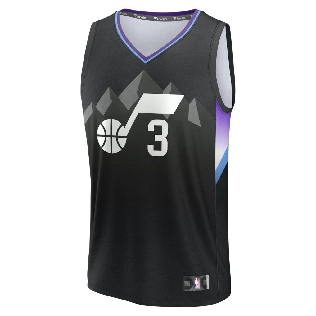 Keyonte George Utah Jazz Fanatics Fast Break Replica Jersey - Statement Edition - Black