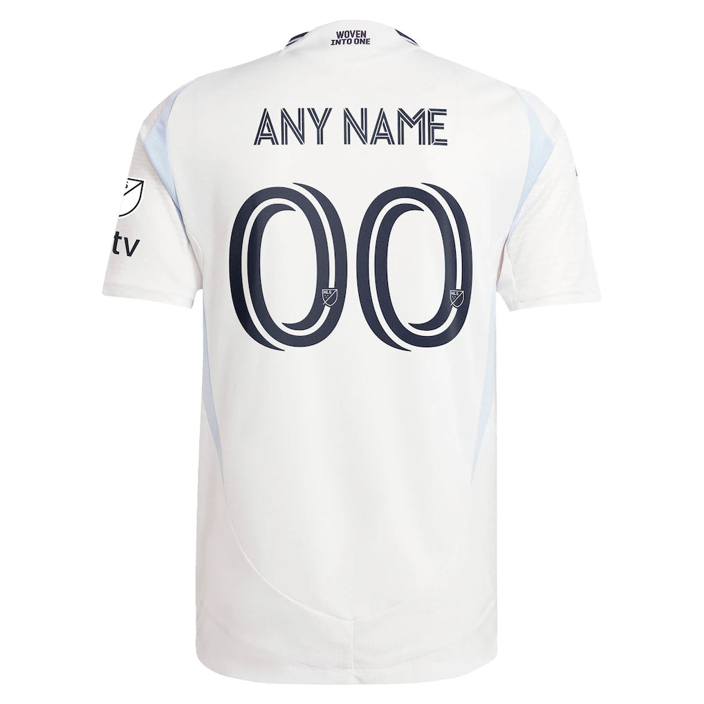 San Diego FC adidas 2025 Woven Into One Authentic Custom Jersey - White