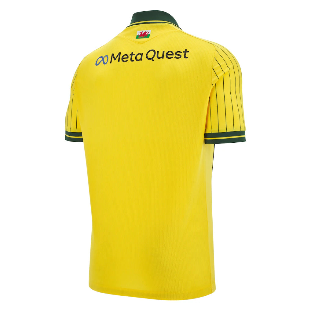 Macron Wrexham Male Adult Yellow MAC F25 Men's Replica Jersey